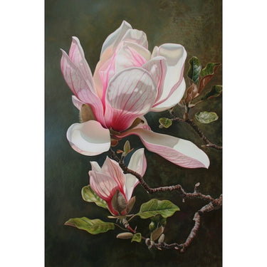 Pink Flower Painting Wall Art